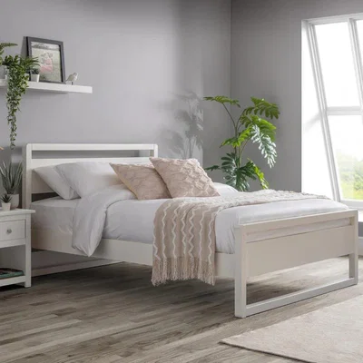 Downtown Julian Bowen Venice Bed - Surf White - 135cm Double In SurfWhite