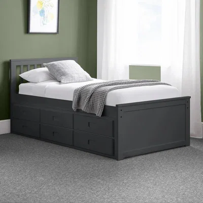 Downtown Julian Bowen Maisie Bed With Underbed and Drawers - Anthracite