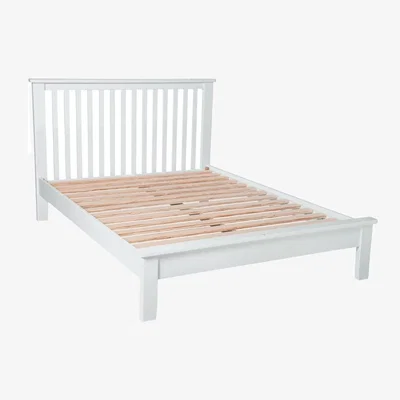 Downtown Cannes Bed Frame - Painted White - 135cm Double 4ft6