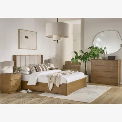 Downtown Colorado Low Foot End Bedframe - 180cm Super King In LightWood