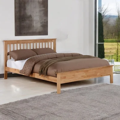 OAT Home Mallaig Wooden Bed Frame, Oak Finish / Super King 6ft - 180x200cm