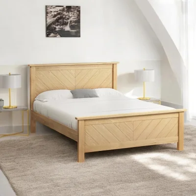 OAT Home Tain Oak Bed Frame, Oak / Super King 6ft - 180x200cm