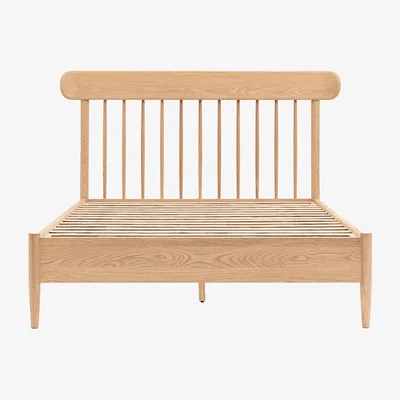 Perch and Parrow Modaro Double Spindle Bed in Natural