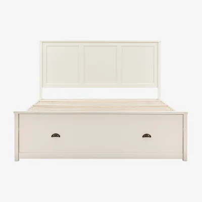 Perch and Parrow Harvest Super King Bed in White