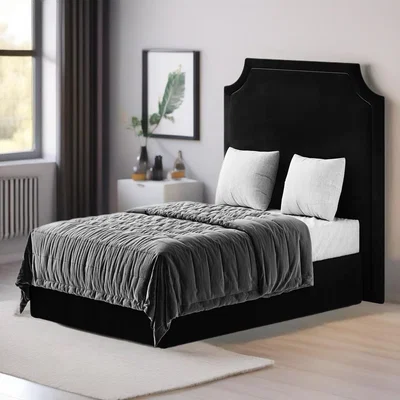 The Range Elysia Luxury Beading Bed  - Black / King