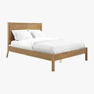 The Range Palms Smoked Double Bed  - Smoked