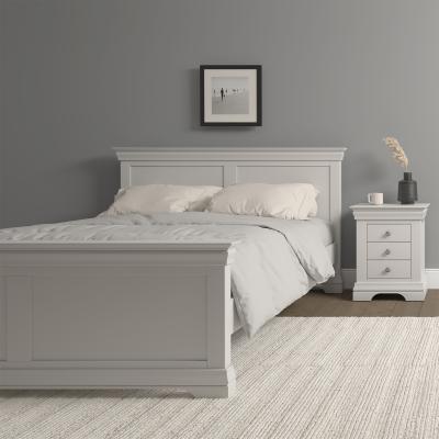 The Range Bordeaux 5' (King) Bed High Foot End (Part Assembled) - Ivory