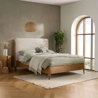 The Range Birlea Hatti Bed Frame Oak Faux Fur - White