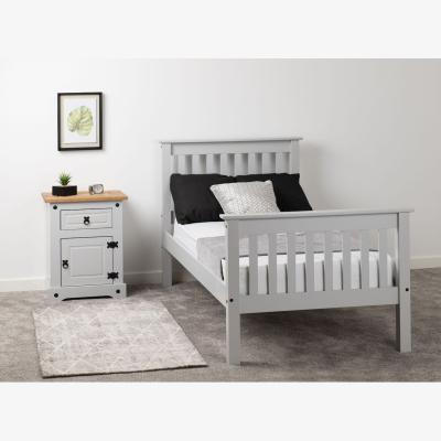 The Range Monaco 3' Bed High Foot End - Grey