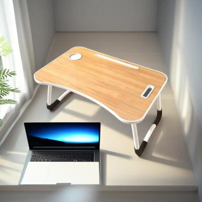 The Range Portable Folding Laptop Bed Table with Cup Holder - Walnut