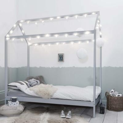 The Range Jansen Scandinavian Single Bed Frame  - Silk Grey