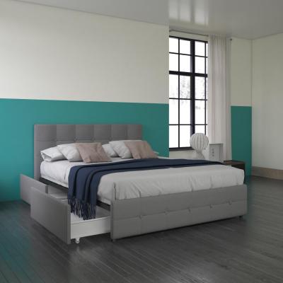 The Range Rose Bed With Storage - King - Grey