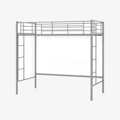 The Range Metal Loft Bed Space saving - Silver