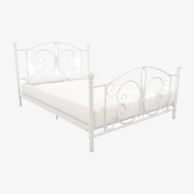 The Range Bombay Metal Bed - White / Double