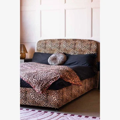 Rockett St George The Jagger Bed in Leopard Love Velvet - Available in 2 Sizes