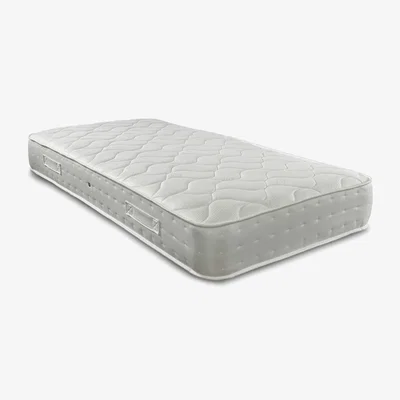 The Range Starlight Beds 22cm Deep Handle with Memory foam and 1000 Pocket Spring Mattress - White / Small Single / Fabric Memory Foam Polyester