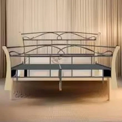 The Range Double Bed Frame Bed with Underbed Storage Metal - Brown