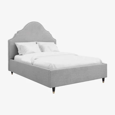 The Range Quince Light Grey Double Bed  - Light Grey
