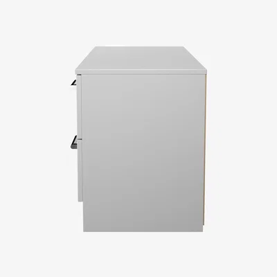 The Range Devon Ready Assembled 4 Drawer Bed Box - Grey Matt