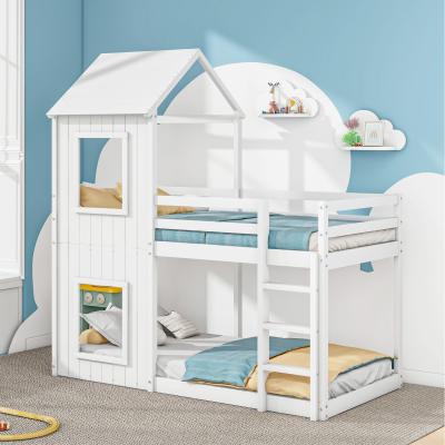 The Range Single Bed with Treehouse Canopy - White