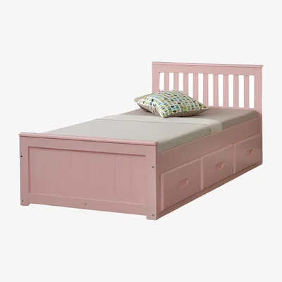 The Range Mission Storage Bed Frame  - Pink