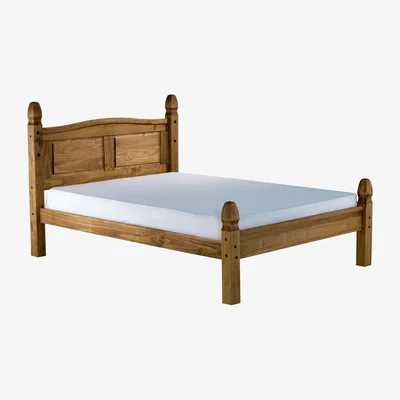 The Range Birlea Corona Low End Bed Pine - Brown / Double