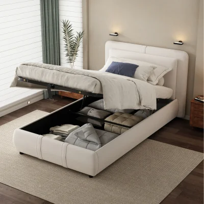 The Range Durable and Sturdy 3ft single bed 90X190cm - Beige