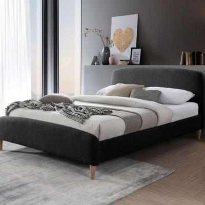 The Range Boucle Bed Frame Teddy Bear Fabric Birlea Otley - Grey / King