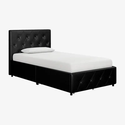 The Range Dakota Bed With Storage -  Single - Black