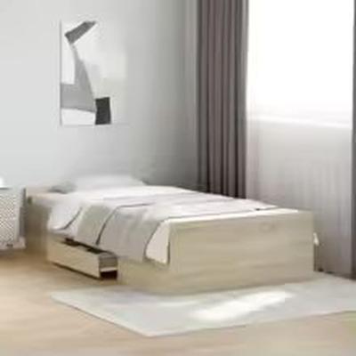 The Range TwinSmall Single Bed Frame with Drawers - Brown