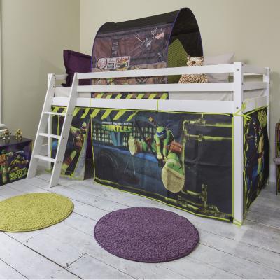 The Range Moro Cabin Bed with TMNT Package in White - White