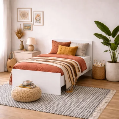 The Range Budapest 3ft Single Gloss Bed Frame