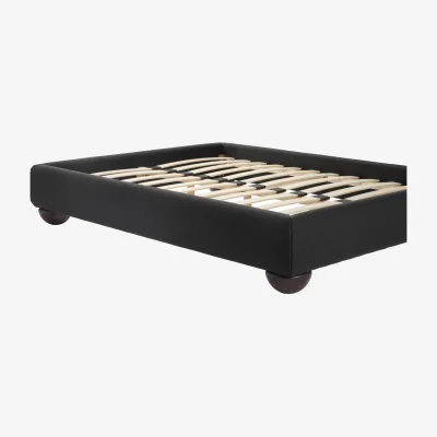The Range Soller Deep Charcoal King Size Bed  - Charcoal