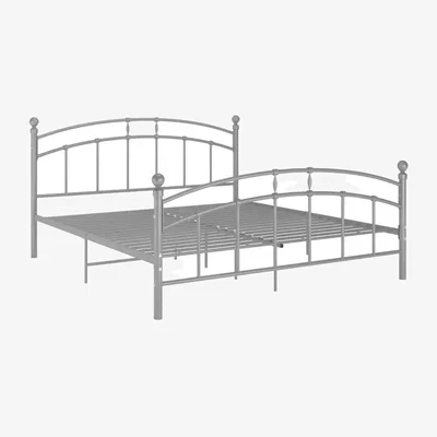 The Range 6FT Grey Metal Bed Frame - Grey