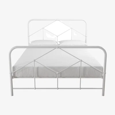 The Range NG Francis Farmhouse Metal Bed - White