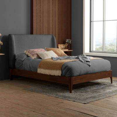 The Range Halfden Double Bed Frame Oak and Grey Birlea - Grey / King