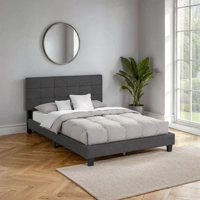 The Range Arran 4'6'' (Double) Bed - Grey Fabric