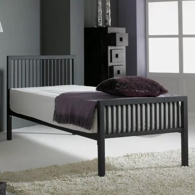 The Range Boston Modern Metal Bed Frame - Black / No
