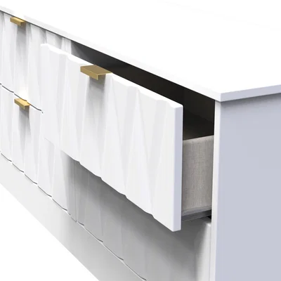 The Range Las Vegas F Ready Assembled 4 Drawer Bed Box - White Matt