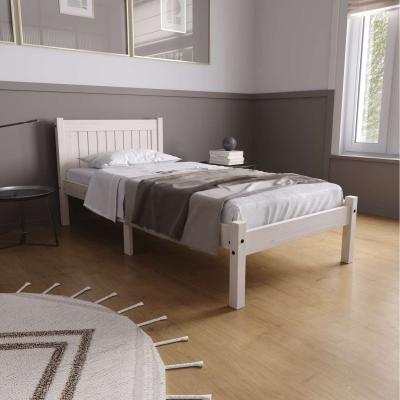 The Range White Wood Bed Frame and Mattress Bundle Rio Air Sleepsoul - White / SleepSoul Air Single Mattress