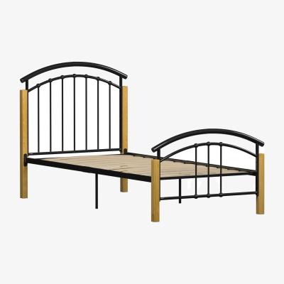 The Range Venice Metal and Wood Bed - Black / 19.8kg