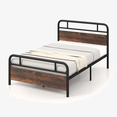 The Range Double Size Metal Bed Frame-Black - Black