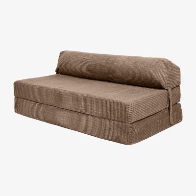 The Range Premium Corduroy Folding Double Z Bed  - Camel