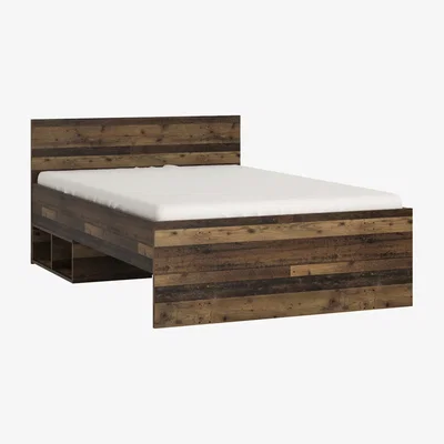 The Range Brooklyn Single Bed 120cm in Walnut - Walnut