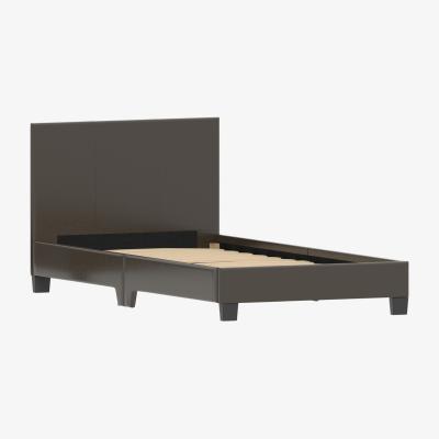 The Range Lisbon Faux Leather Bed - Brown / 21kg