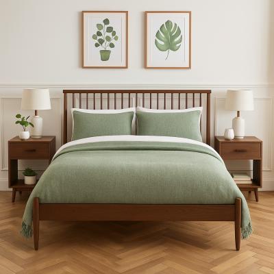 The Range Birlea Spindle Bed Scandinavian Design  - Walnut