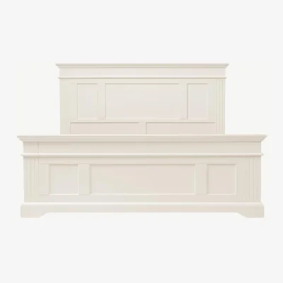 The Range Gainsborough Vintage Cream Wooden Bed - Vintage Cream / King