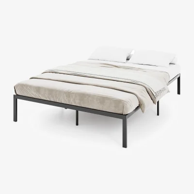 The Range Double Metal Bed Frame - Black