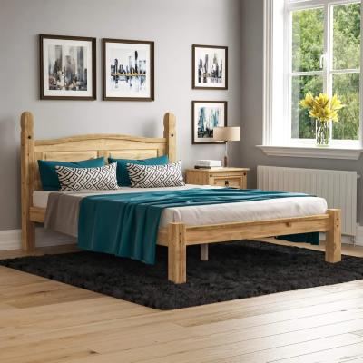 The Range Low Wooden Bed Frame - Natural
