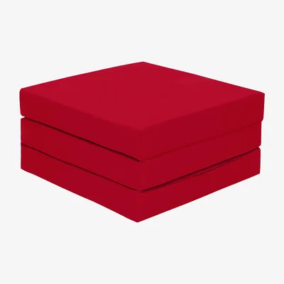 The Range Tri Folding Single Z Bed  - Red
